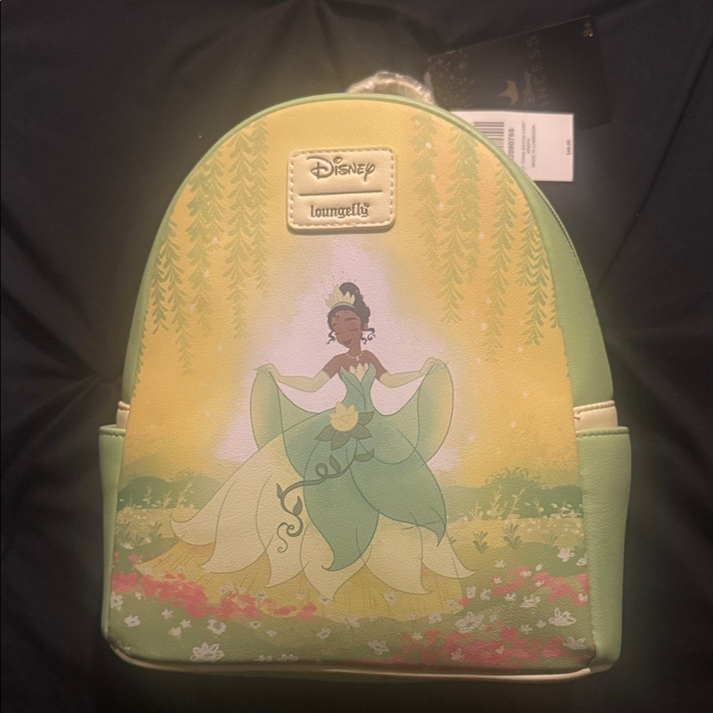 Disney Princess Green and White Backpack